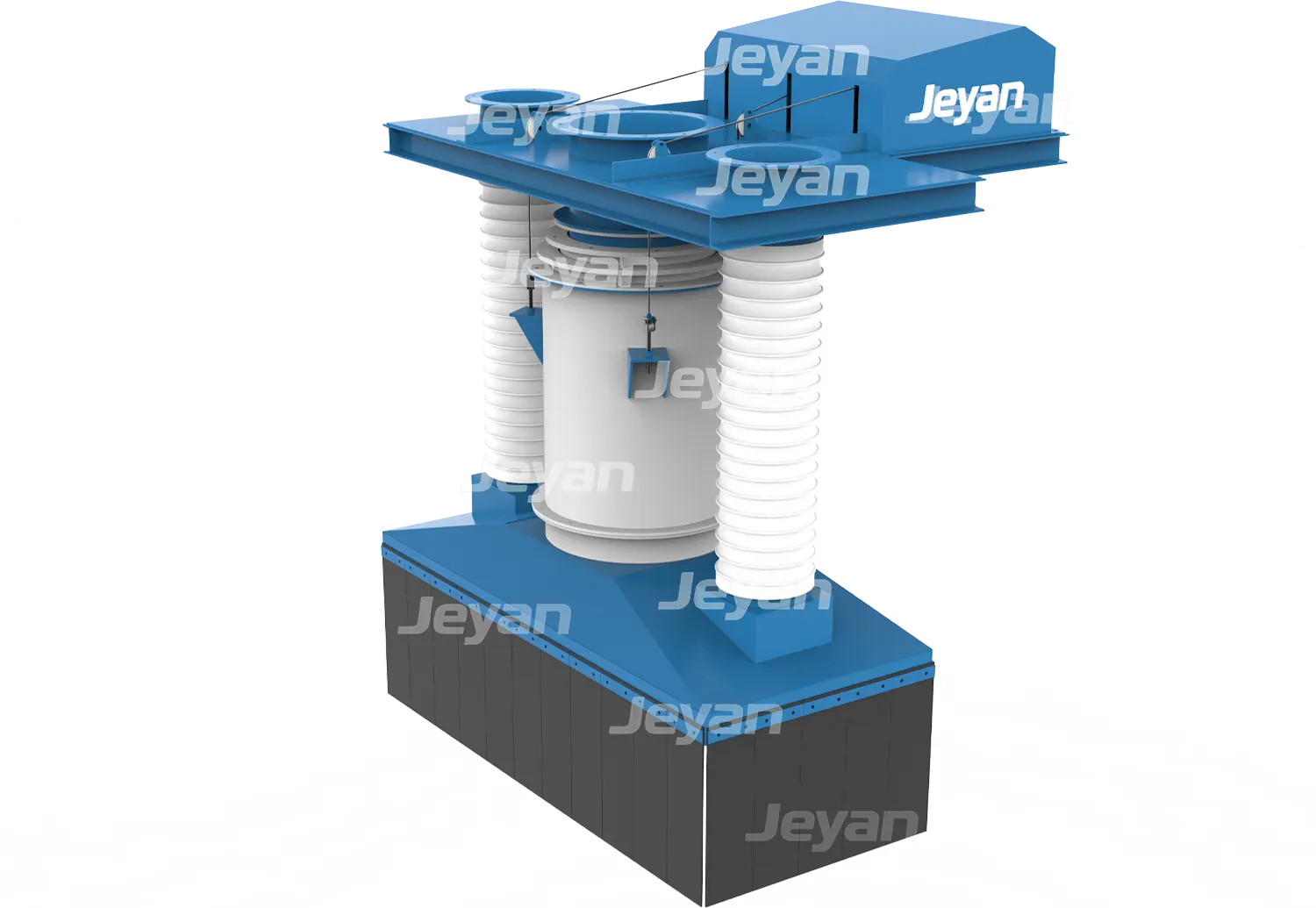 Enlarged Dust Collection Skirt with Dual Extraction Ducts